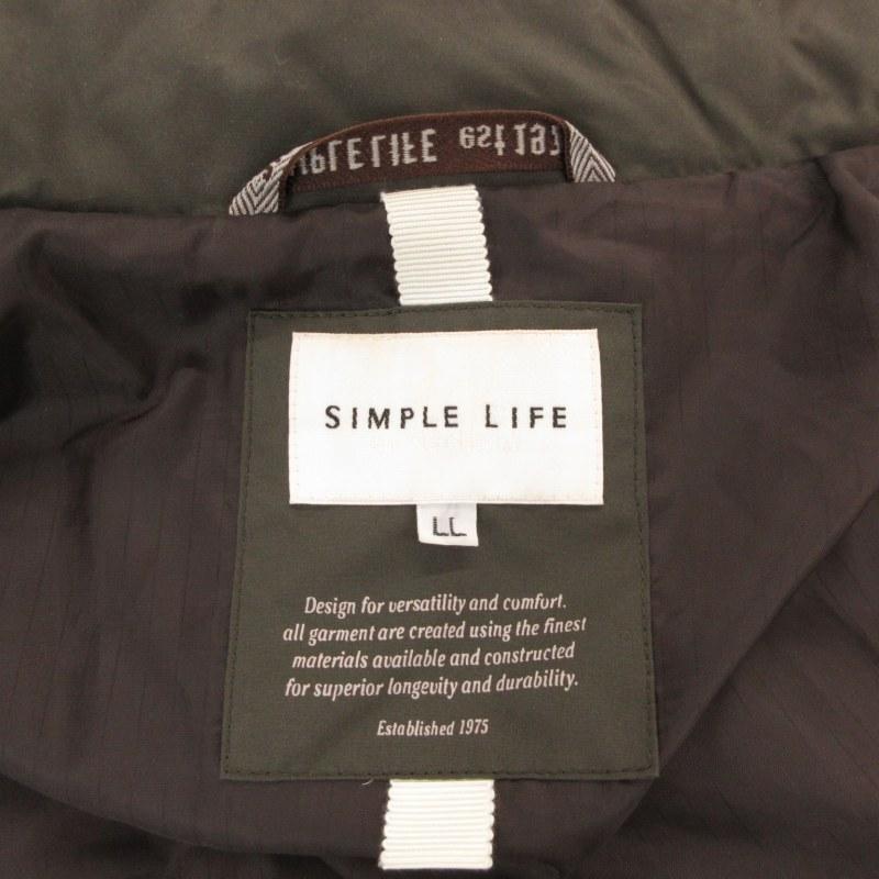 シンプル ライフ SIMPLE LIFE キルティングダウンジャケット 