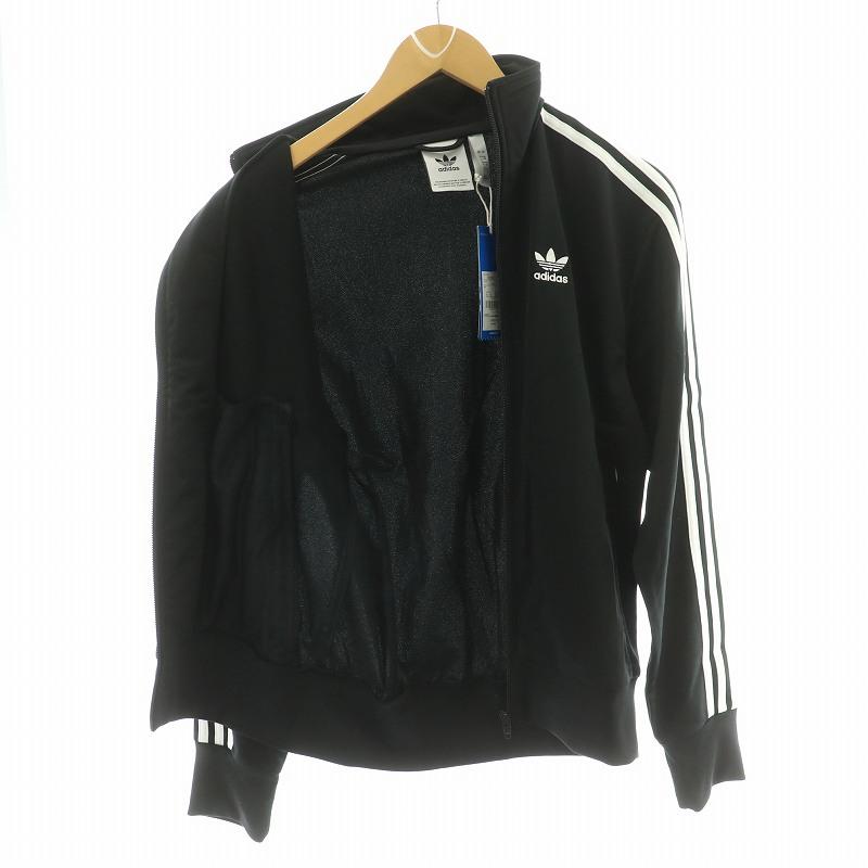 美品♪ アディダスオリジナルス トラックジャケット ジャージ 刺繍ロゴ XL 黒 adidas Originals アディダスオリジナルス 刺繍ワンポイントロゴ