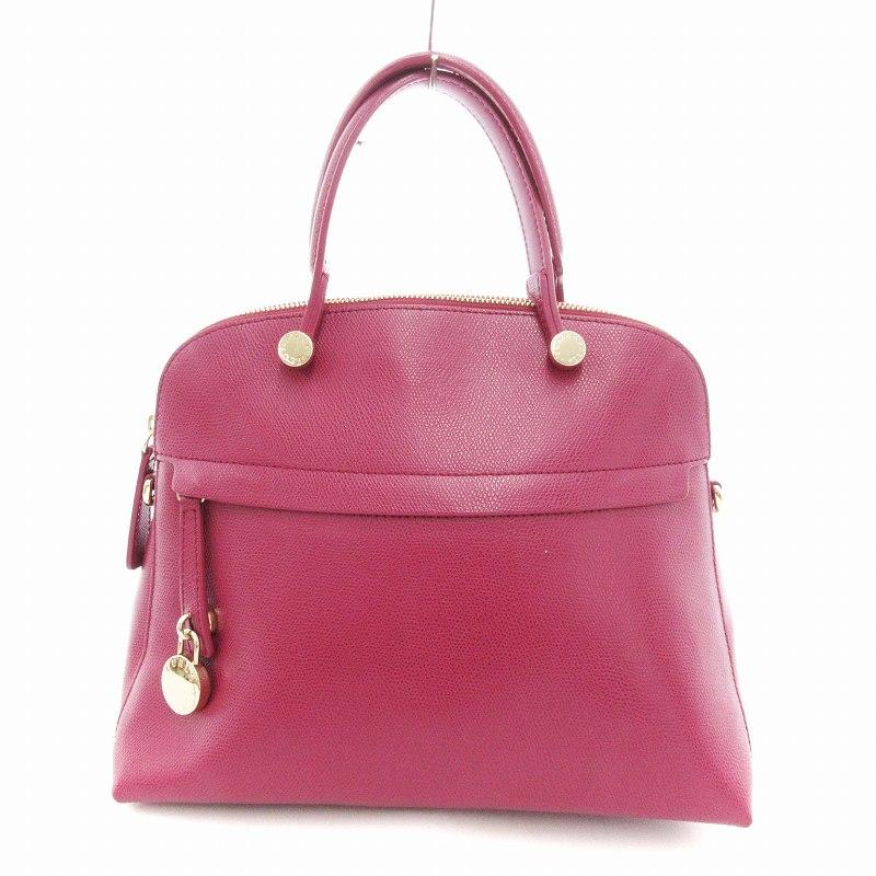 FURLAフルラ パイパー M 2way ショルダーバッグ パープル