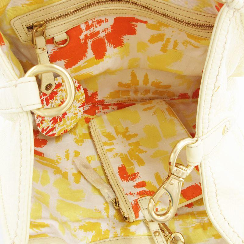 新品 タグ付き コールハーン ショルダーバッグ 黄色 牛革 【公式通販】