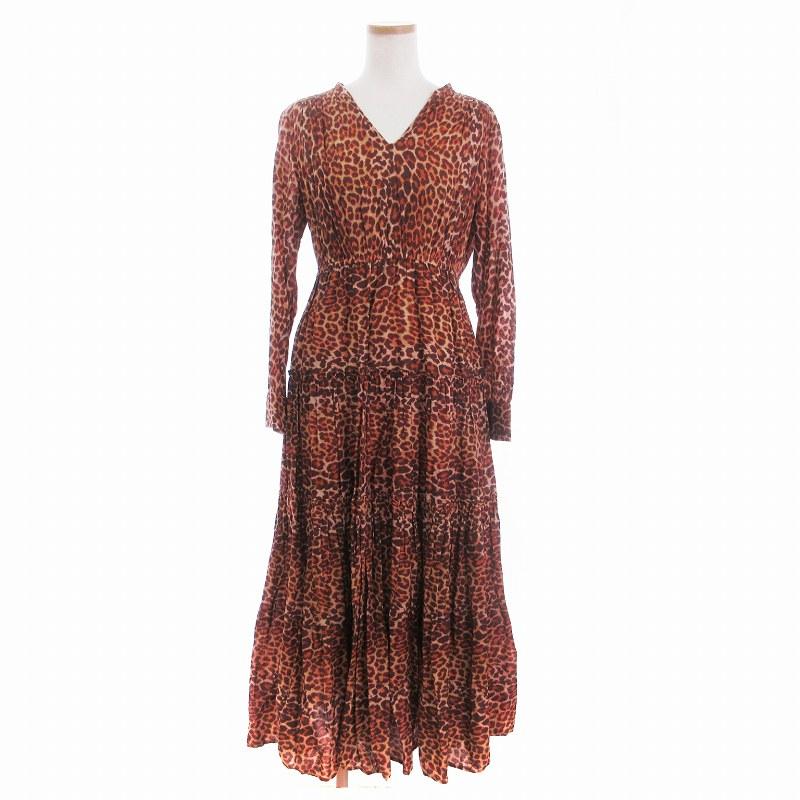 ヌキテパ NE QUITTEZ PAS! ティアード ワンピース ロング 長袖 Vネック  