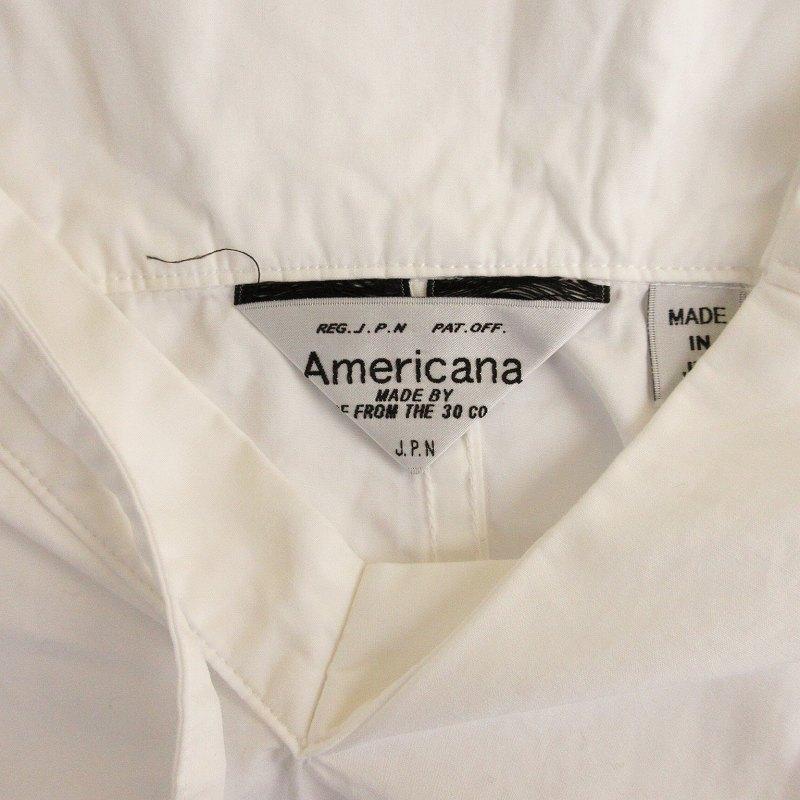 アメリカーナ AMERICANA ノースリーブ フード プルオーバー シャツ  