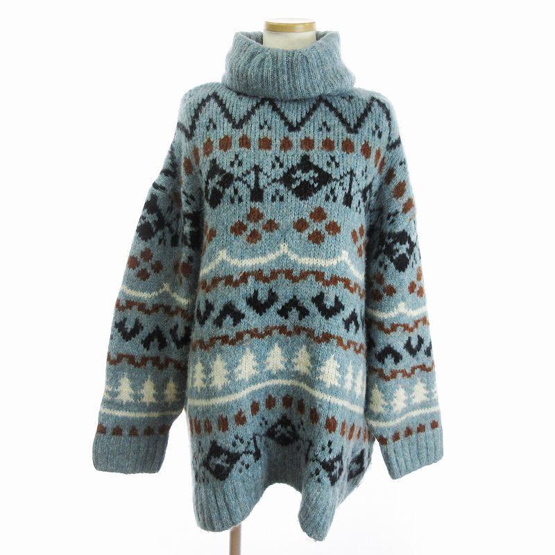 ザラ ZARA セーター ニット タートルネック 長袖 オーバーサイズ  