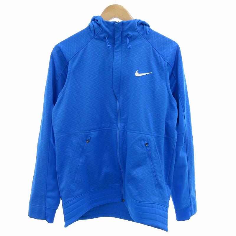 ナイキ NIKE パーカー ロゴ ジップアップ L 青 ブルー /JS 0921 □SM3 