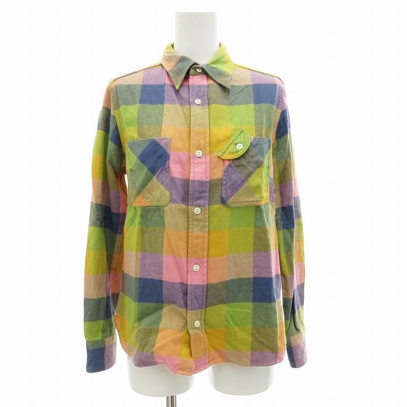 ビームスボーイ BEAMS BOY ネルシャツ 長袖 チェック柄 胸ポケット 