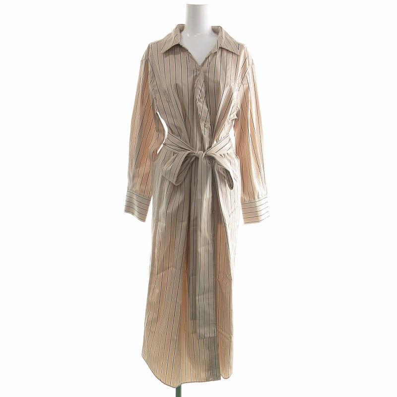 ガリャルダガランテ GALLARDAGALANTE ストライプシャツワンピース  