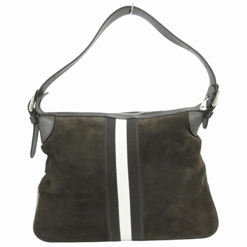 バリー BALLY ハンドバッグ ワンショルダー 肩掛け 切替 シルバー金具  