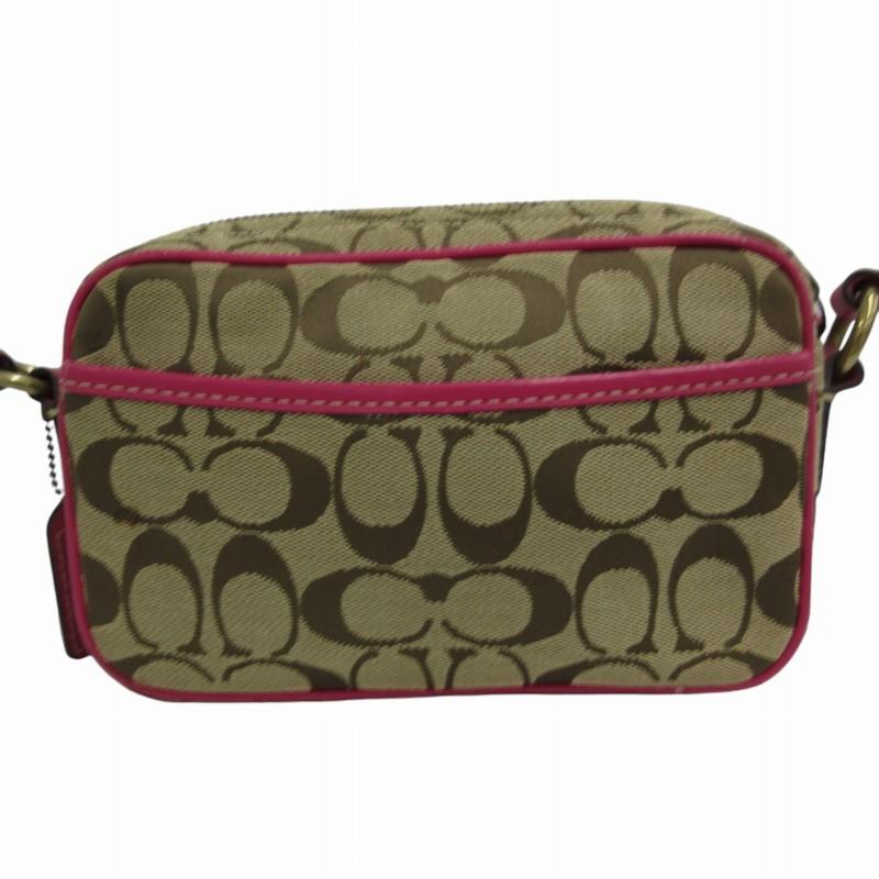 COACH（コーチ） ショルダーバッグ シグネチャー キャンバス レザー 