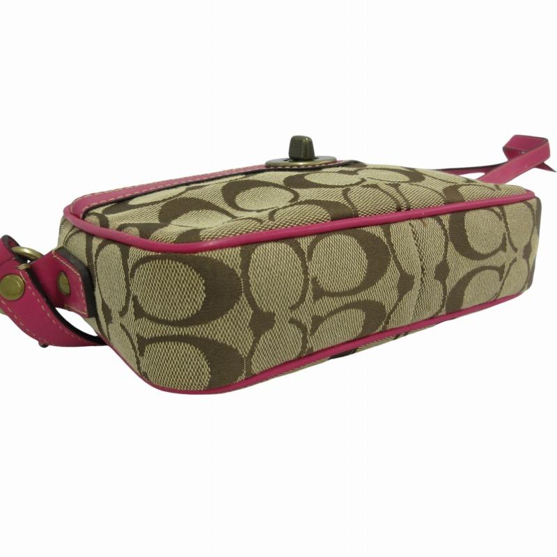 COACH（コーチ） ショルダーバッグ シグネチャー キャンバス レザー 