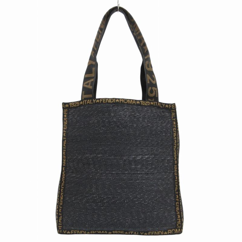 FENDI フェンディ ラフィア トートバッグ ハンドバッグ かごバッグ 