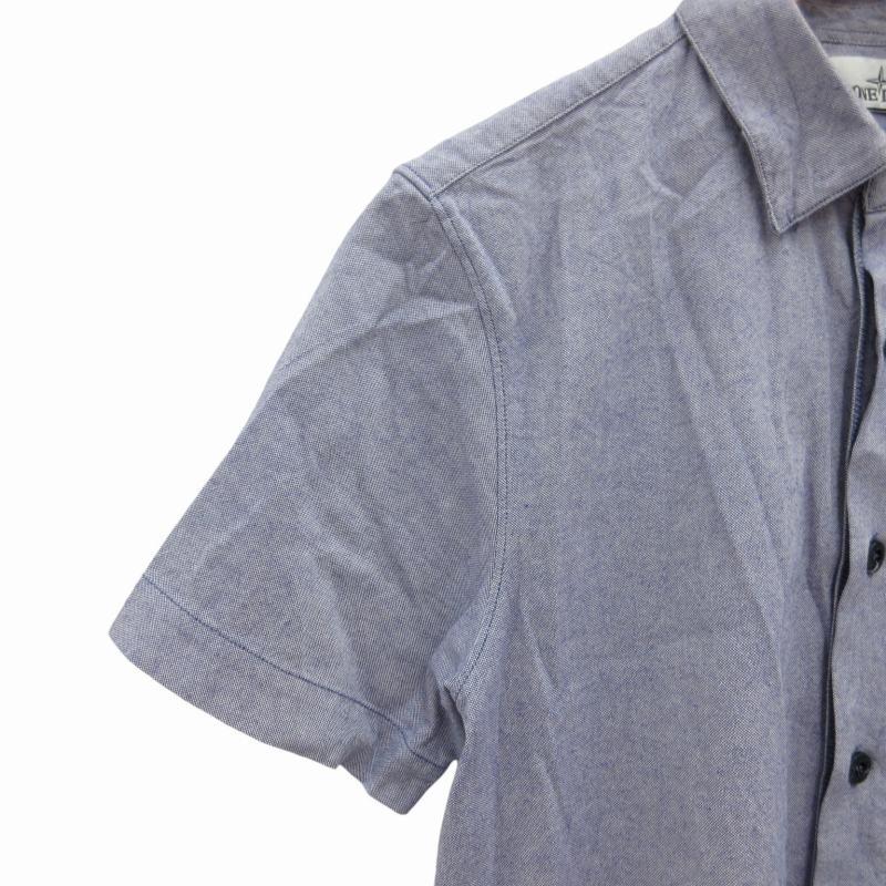 ストーンアイランド STONE ISLAND シャツ カジュアル ロゴ刺繍 半袖 S  