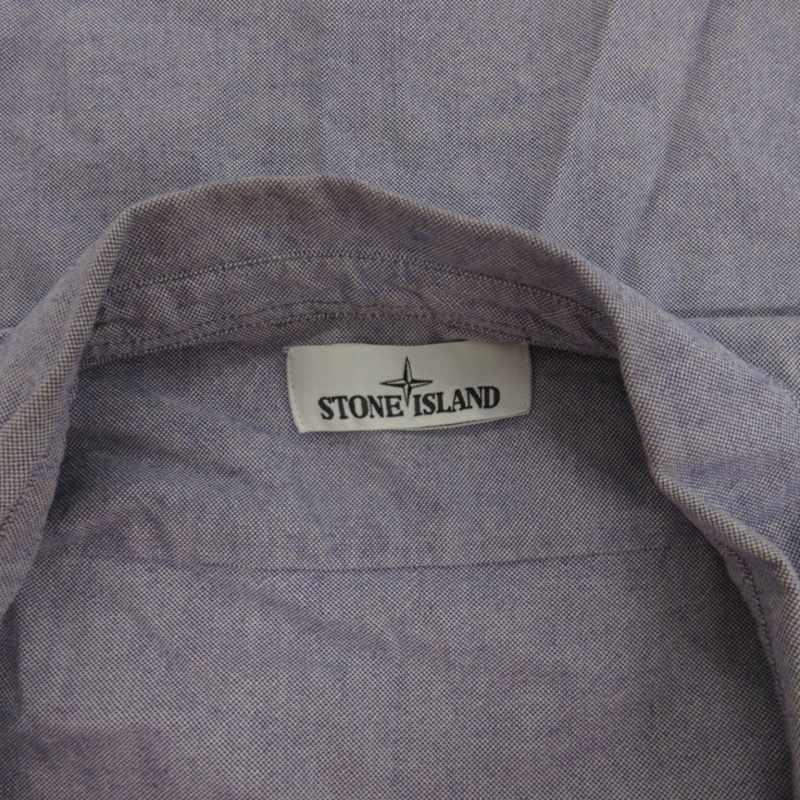 ストーンアイランド STONE ISLAND シャツ カジュアル ロゴ刺繍 半袖 S  