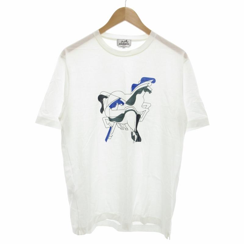HERMES エルメス ブラジリアンホースプリント Tシャツ カットソー 半袖 