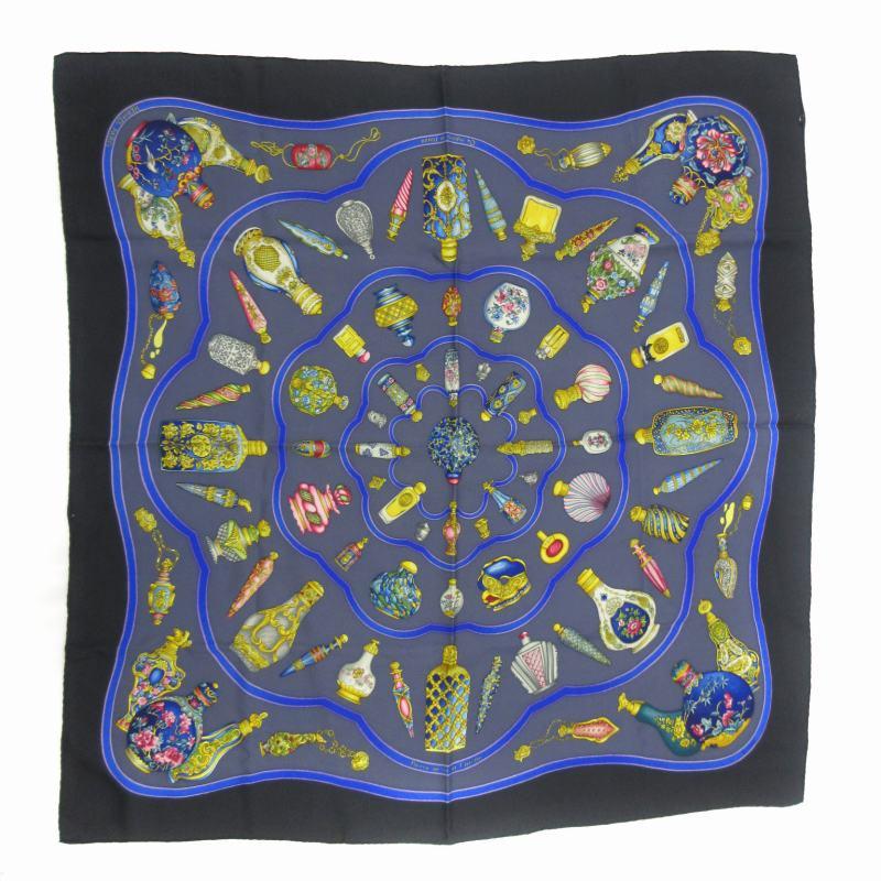 【美品】エルメス カレ90 スカーフ Qu'importe le flacon HERMES エルメス スカーフ カレ90 『Qu importe le flacon(香水