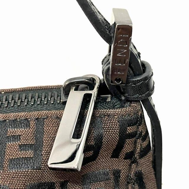 FENDI フェンディ ハンドバッグ ポーチ ズッキーノ柄 キャンバス 