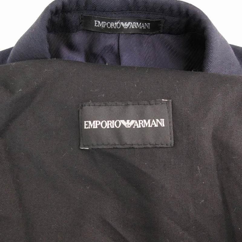 極美品　アルマーニ　セットアップ　ストライプ　ブラック　ダブルスーツ　ジャケット 極美品 アルマーニ セットアップ ストライプ ブラック ダブル