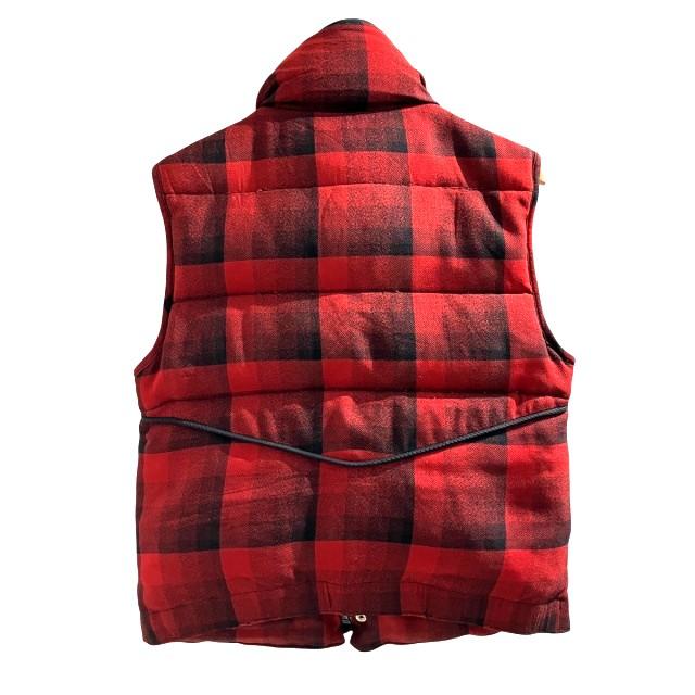 BALENCIAGA バレンシアガ ダウンベスト ジャケット チェック 赤 BALENCIAGA バレンシアガ ダウンベスト ジャケット チェック 赤