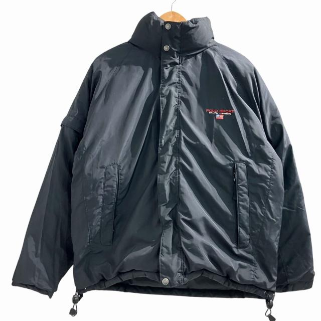 POLO SPORT ダウンジャケット L 黒 ブラック メンズ
