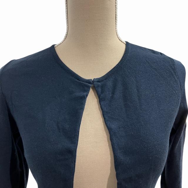 アナイ ANAYI 美品 ニット カーディガン 紺 ネイビー 38 約M