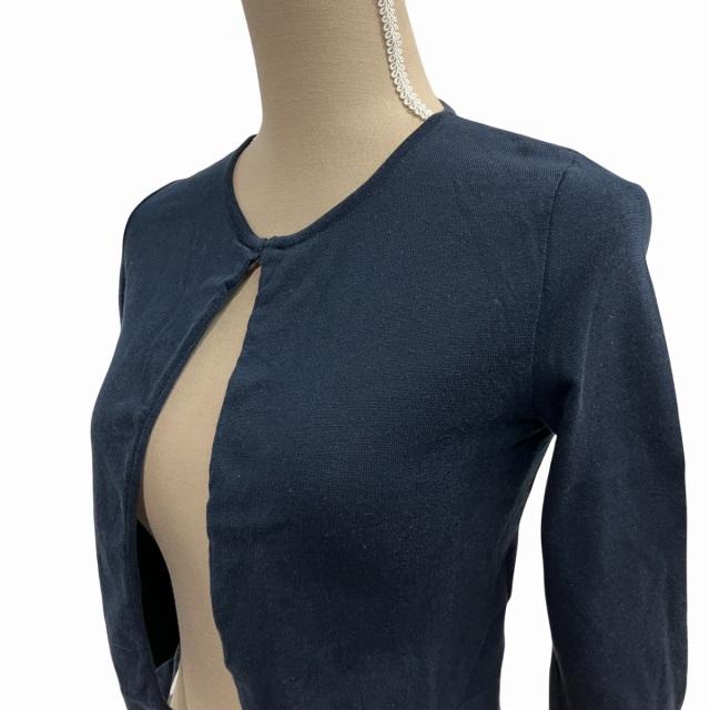 ANAYI ネイビー 長袖カーディガン アナイ ANAYI 美品 ニット カーディガン 紺 ネイビー 38 約M