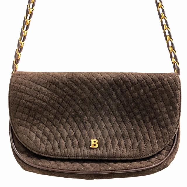 Bally（バリー） ショルダーバッグ キルティング スエード