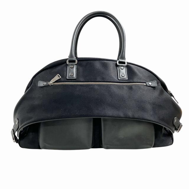 輪怐 LIN-KU 極美品 ボストンバッグ 旅行カバン 牛革 カウレザー 黒 
