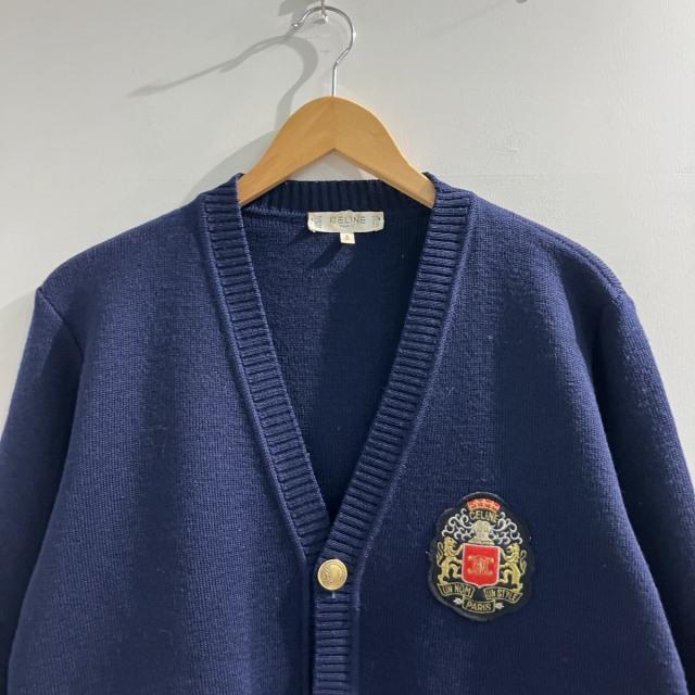 極美品✨ セリーヌ CELINE ミンク カーディガン カシミヤ素材 ネイビー 極美品✨ セリーヌ CELINE ミンク カーディガン カシミヤ素材 ネイビー