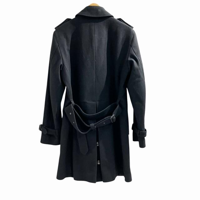 【美品・カシミヤ混】バーバリー ロンドンダッフルコート 黒 フード L〜XL相当 美品・カシミヤ混】バーバリー ロンドンダッフルコート 黒