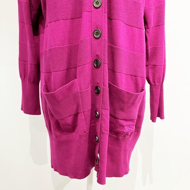 【極美品】BURBERRY LONDON カーディガン ニット 刺繍ロゴ 4 バーバリー ロンドン BURBERRY LONDON 美品 ニット カーディガン