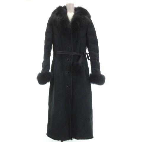 アルボレンテ ARBORENTE ラムレザー コート ダウン フォックスファー  