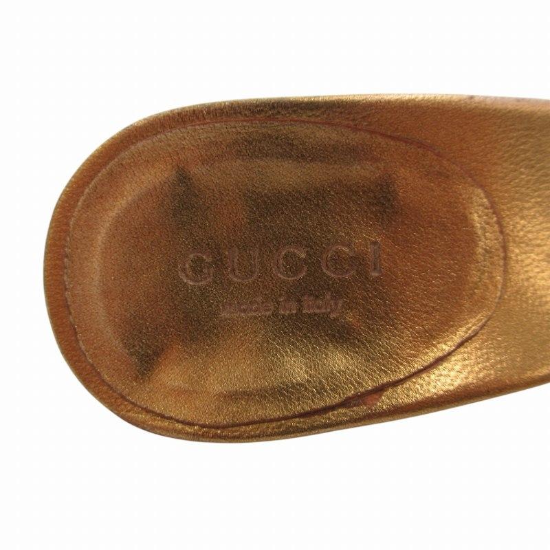 GUCCI（グッチ） ミュール シューズ ヒール スタッズ デザイン装飾 34