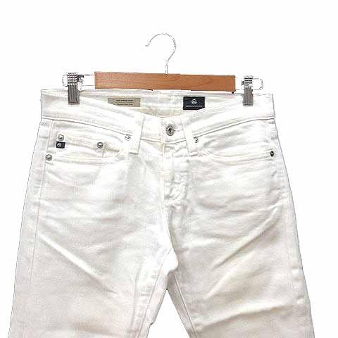エージー AG Adriano Goldschmied テーパードパンツ デニム 24 S 白 