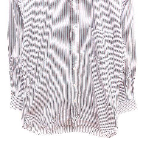 dunhill（ダンヒル） シャツ 長袖 ストライプ 38-80 M 白 ホワイト 青