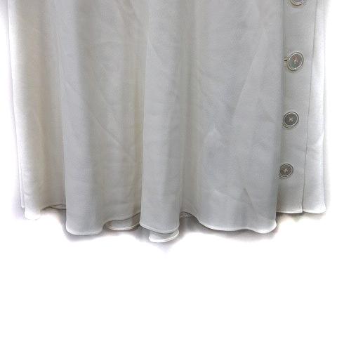 POLO RALPH LAUREN ラルフローレン フレアスカート ひざ丈 7i S 白 