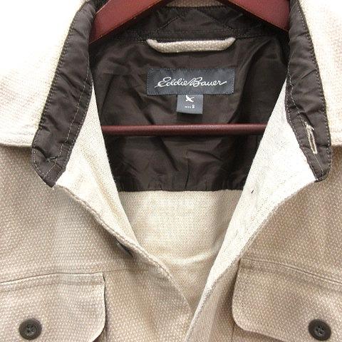 エディーバウアー EDDIE BAUER シャツジャケット ステンカラー S 