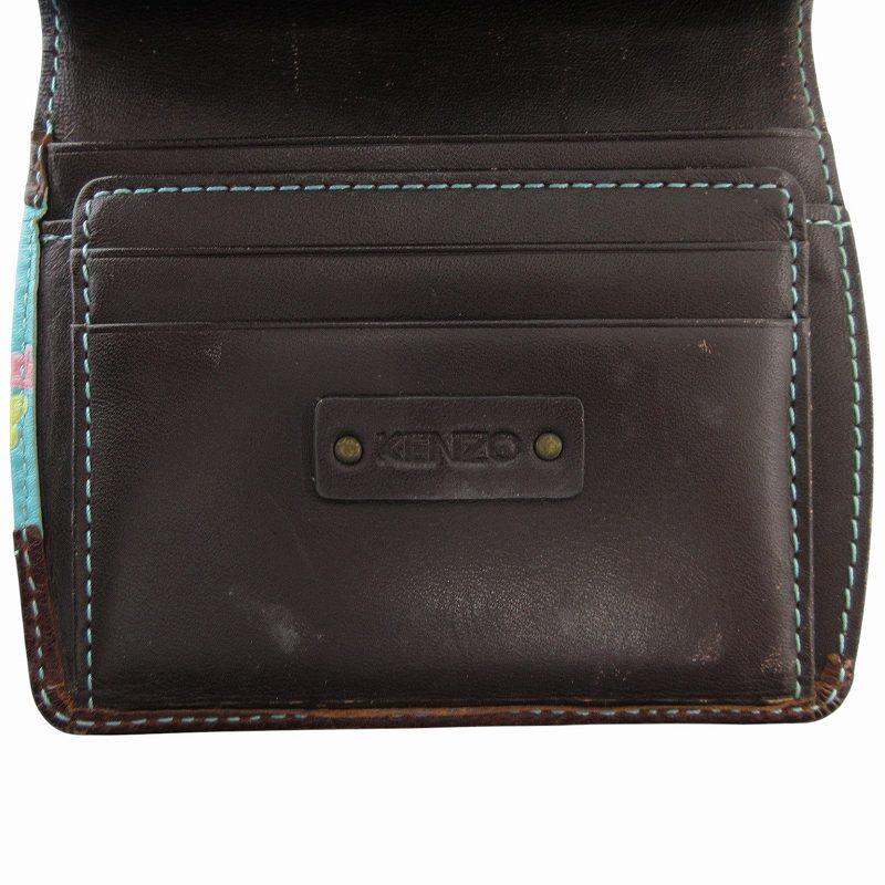 ケンゾー KENZO 二つ折り財布 ウォレット がま口 フラワー