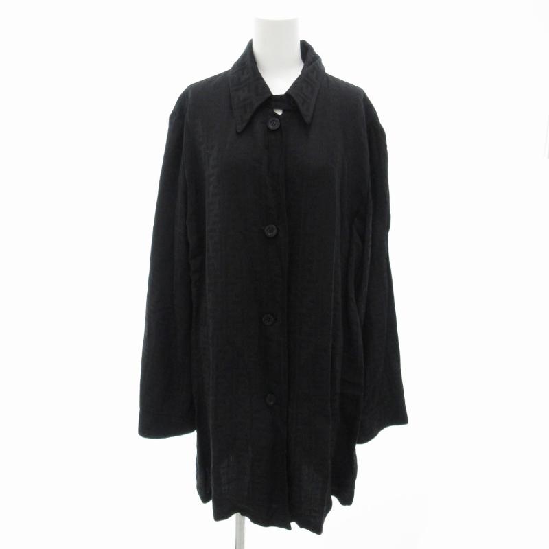 イタリア製 Vintage FENDI ズッカ柄 ステンカラー コート Vintage FENDI フェンディ ズッカ柄 コート イタリア製 USED