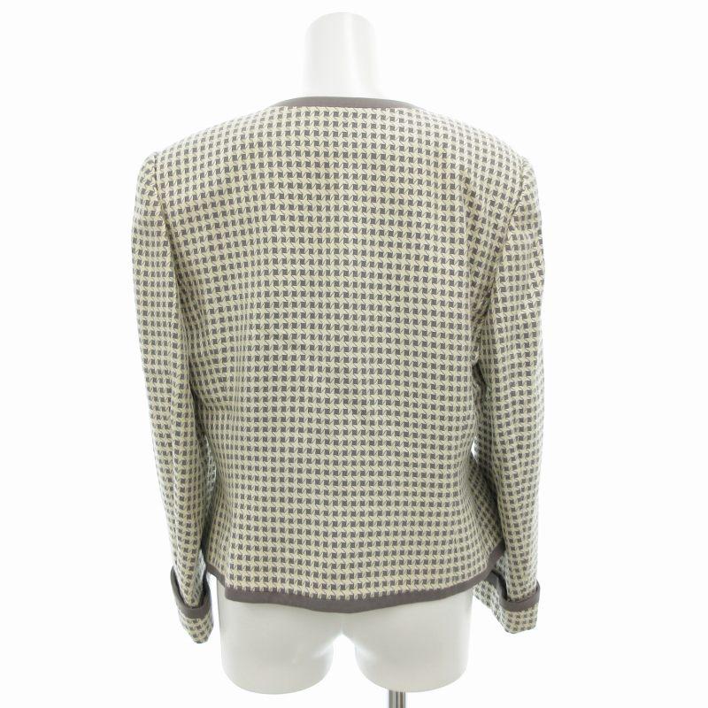 シャレブラン Chalet Blanc スーツ セットアップ 上下 ノーカラー 