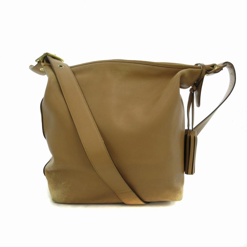 COACH（コーチ） レガシー ダッフルショルダーバッグ レザー タッセル 