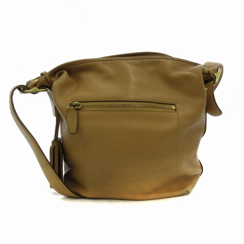 COACH（コーチ） レガシー ダッフルショルダーバッグ レザー タッセル 