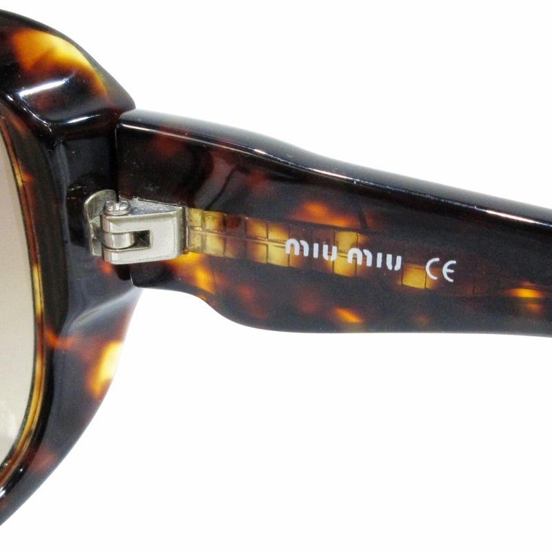 miu ミュウミュウ miumiu サングラス SMU20I べっ甲柄 ロゴ miu ミュウミュウ miumiu サングラス SMU20I べっ甲柄 ロゴ