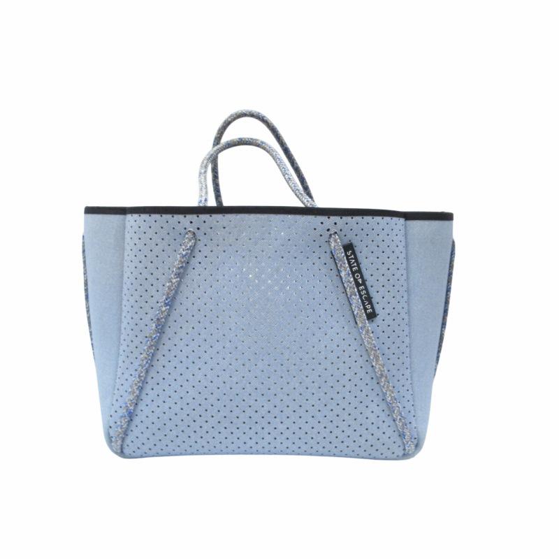 STATE OF ESCAPE ハンドバッグ 2WAY ポーチ付き ブルー