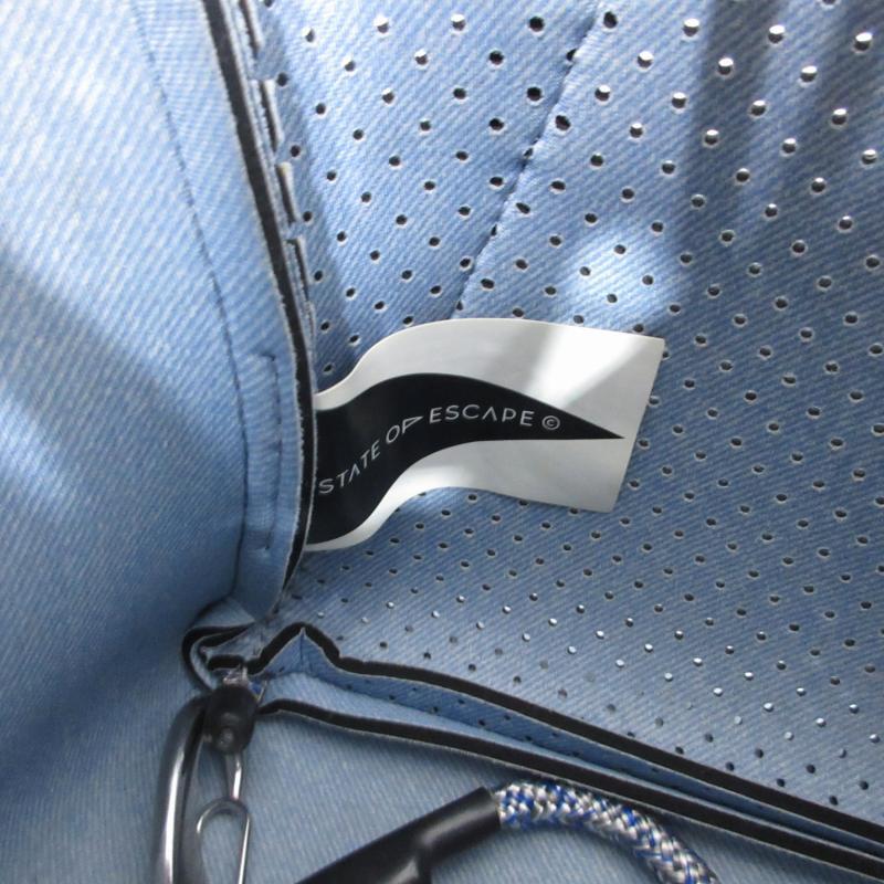 STATE OF ESCAPE ハンドバッグ 2WAY ポーチ付き ブルー