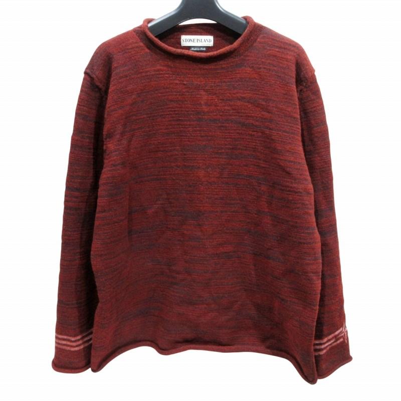 stone  ストーンアイランド　ロンT ワインレッド　レッド stone islandロンT⭐️レア