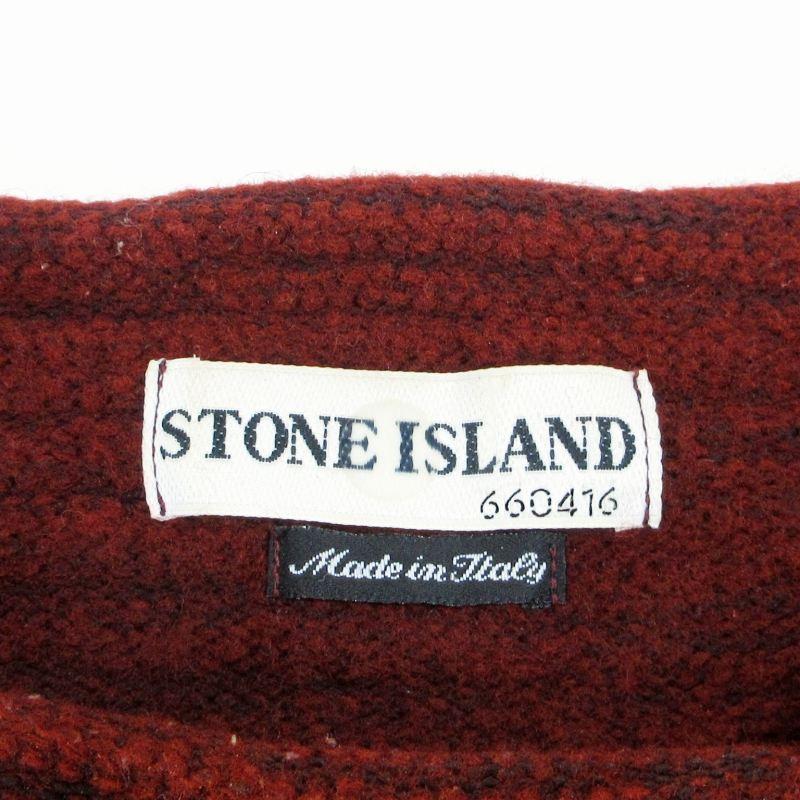 ストーンアイランド STONE ISLAND 00's ニット セーター 袖ロゴ ウール