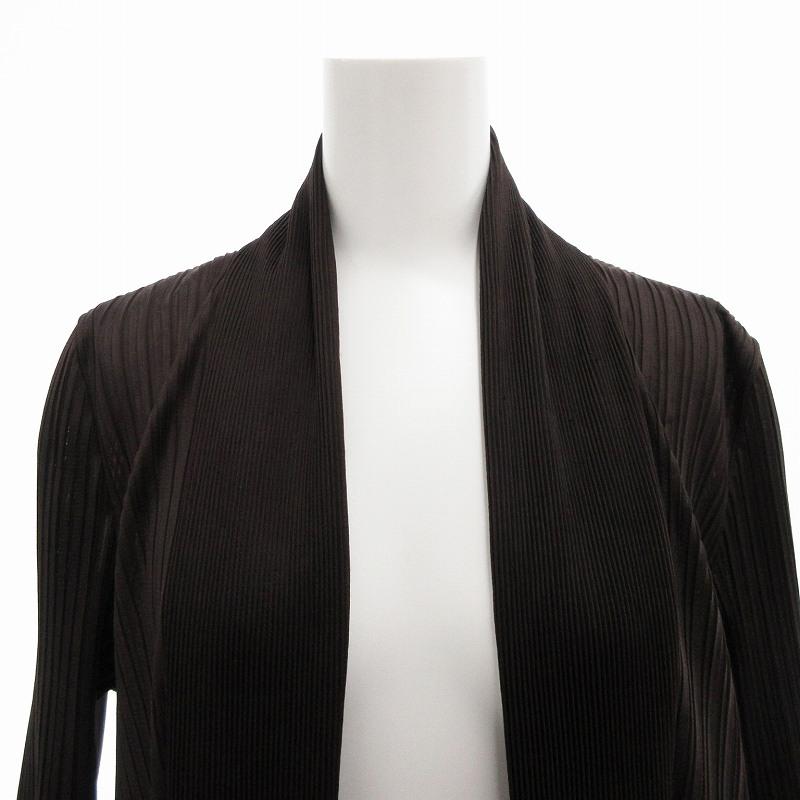 mire-ru ミレール 美品 カーディガン プリーツ 変形デザイン M‐L