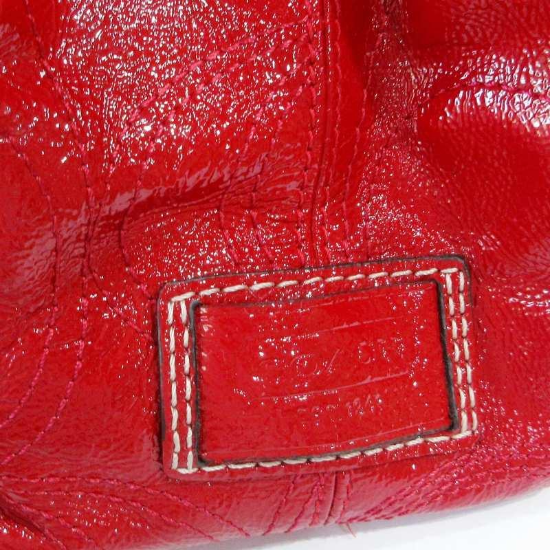 COACH - トマト COACH コーチ ショルダーバッグ エナメル シグネチャー ステッチ