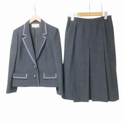 ラピーヌ 大きいサイズ セットアップ スカートスーツ テーラード 
