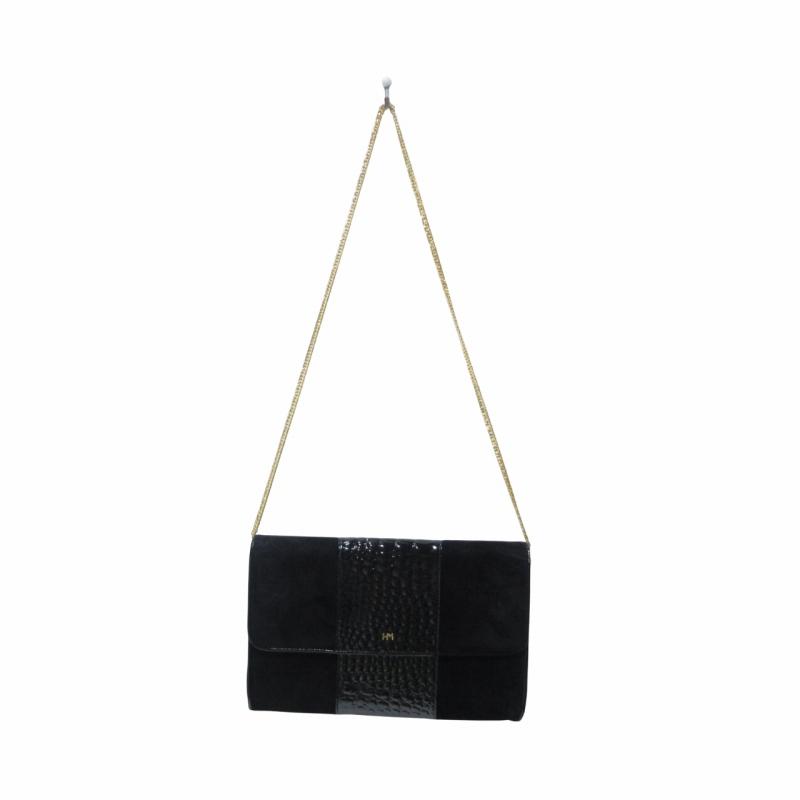 レディース 【美品】HANAE MORI ハナエモリ ハンドバッグ クロコダイル 
