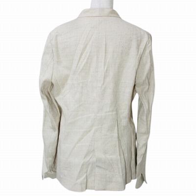 【美品】WhimGazette ツイードジャケット　ホワイト ウィムガゼット Whim Gazette ×T. ネップツイードジャケット ノー